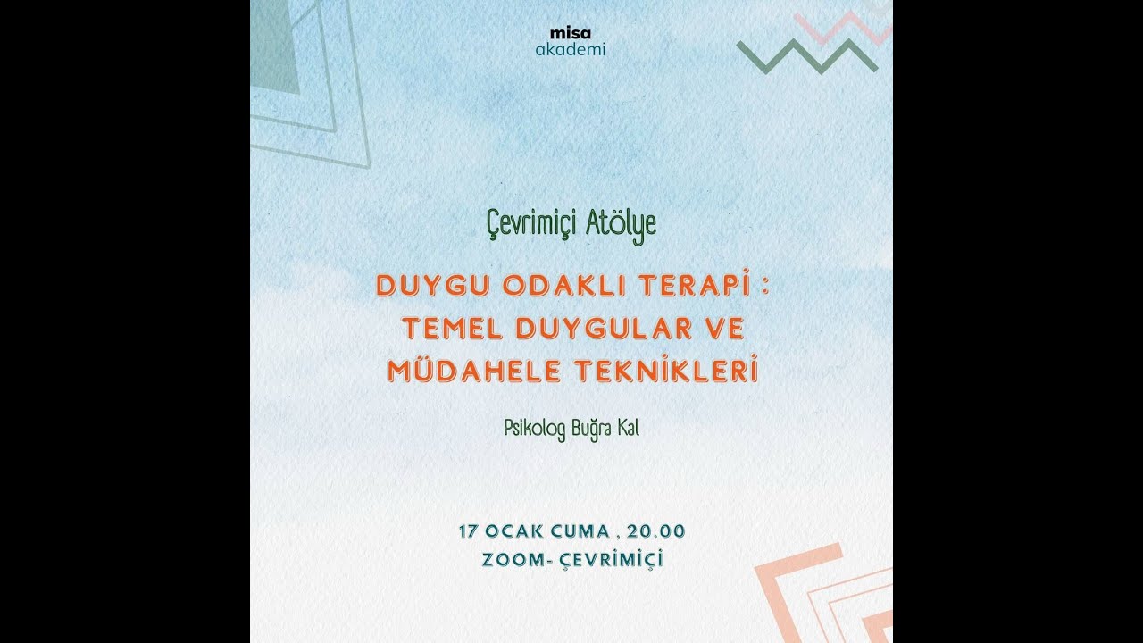 Duygu Odaklı Terapi: Temel Duygular ve Müdahale Teknikleri - Misa Psikoloji 17.01.2025