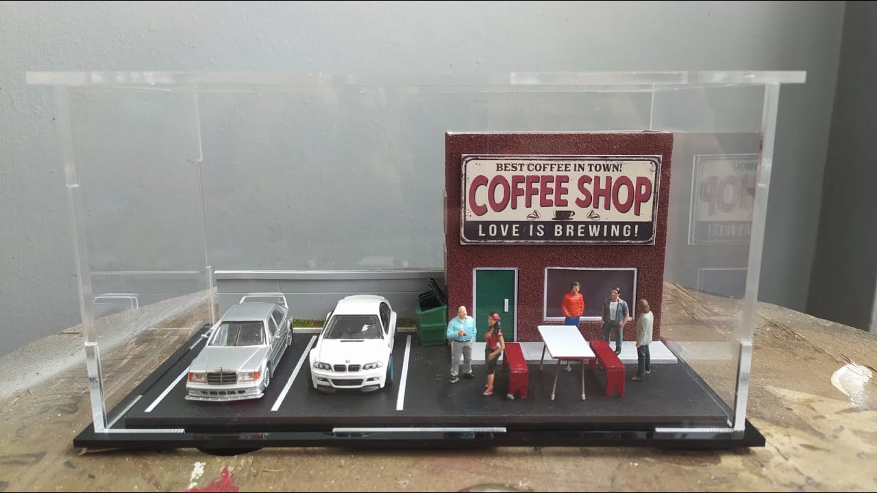 Diorama 1:64 Minimalis Clasic Coffe Shop