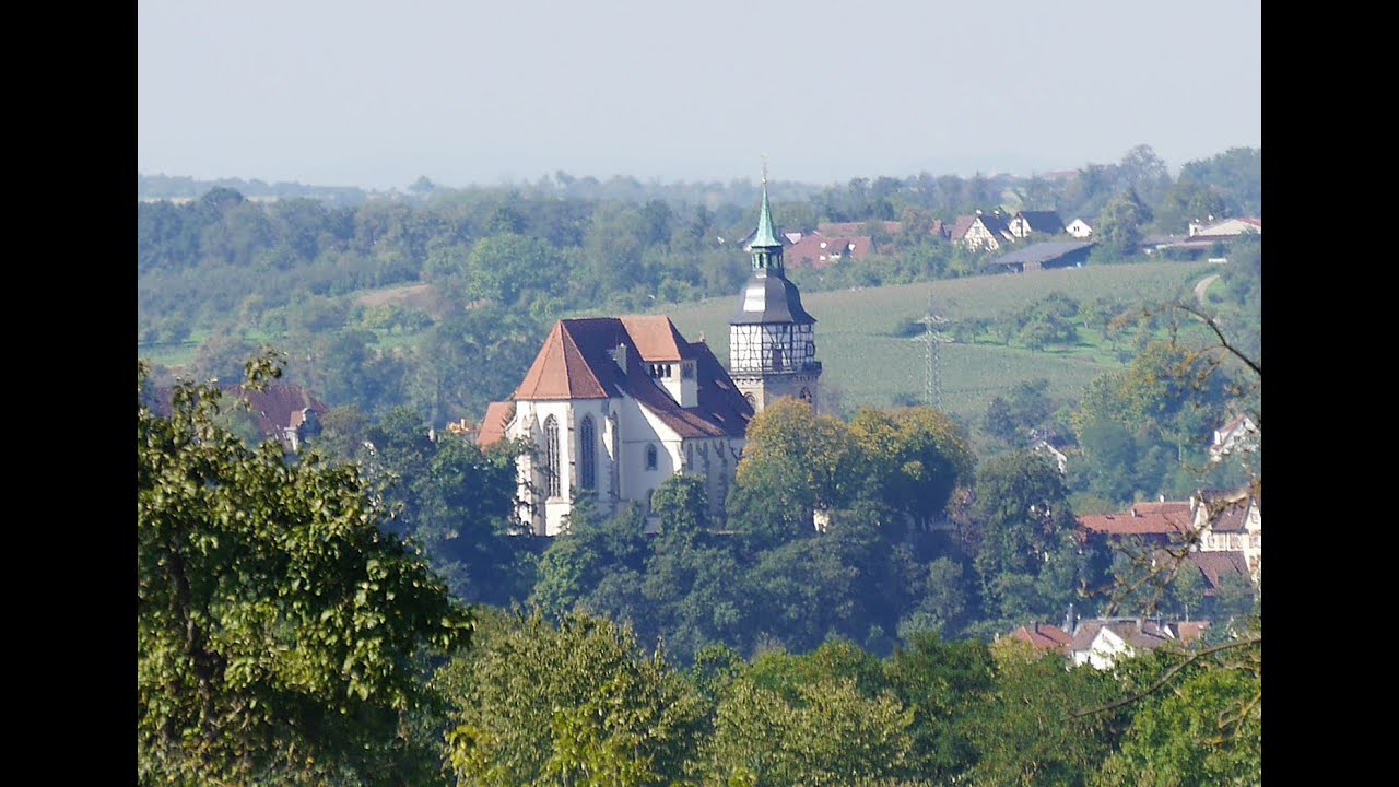 Stiftskirche Backnang mit Glockenläuten