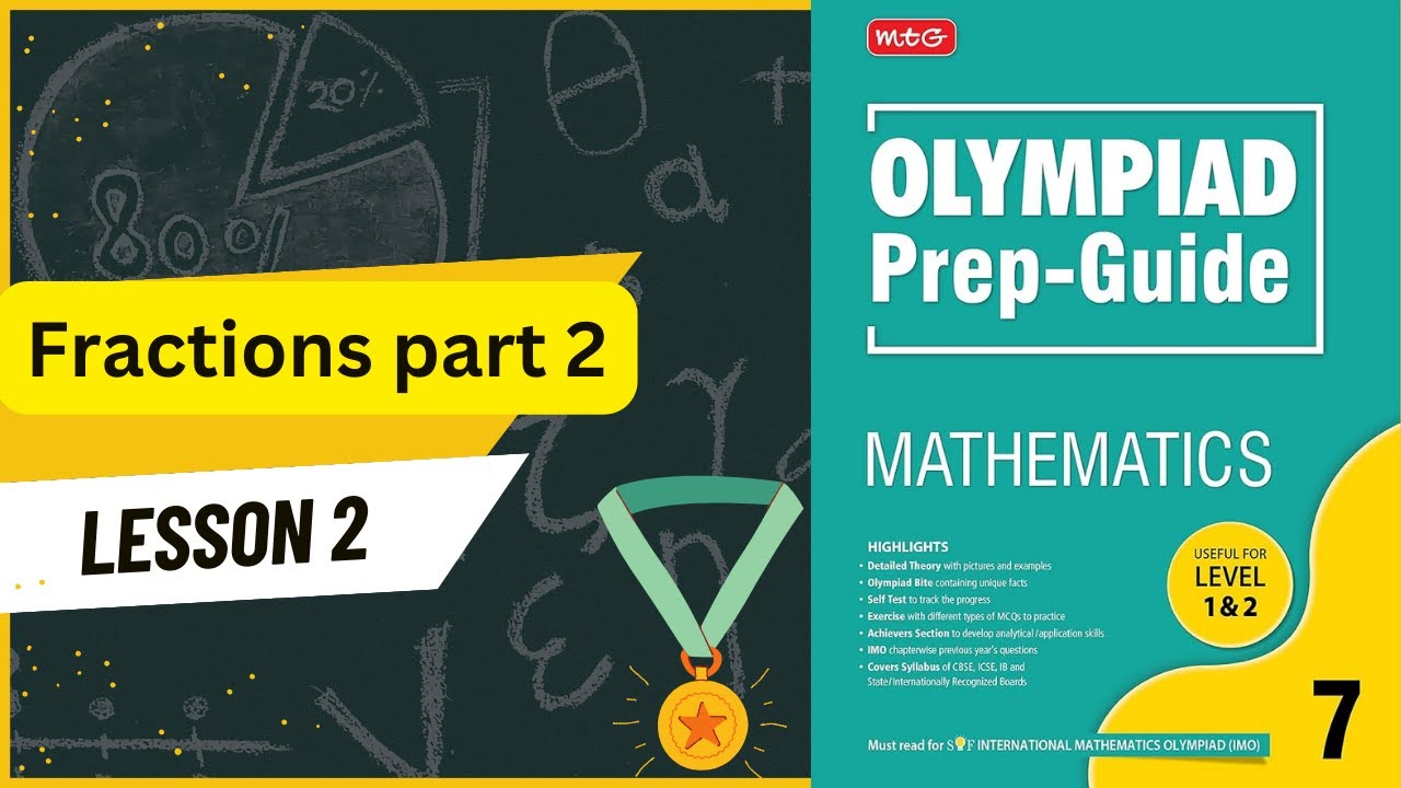 class 7 Maths Olympiad prep guide exercise sums 1-11 fractions and decimals