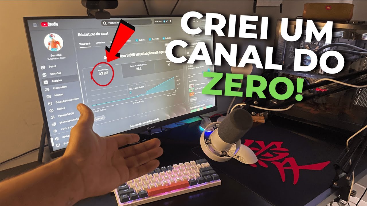 Criei um canal do ZERO e vou mostrar tudo (saga real)
