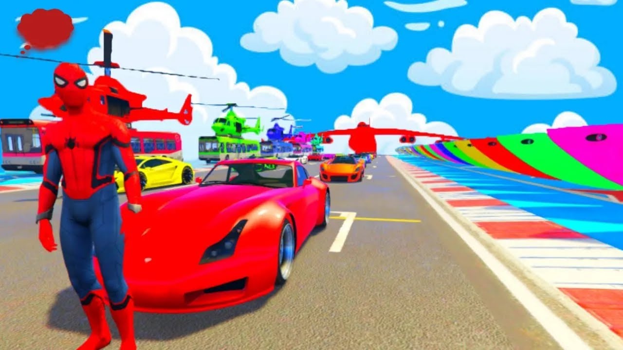 الرجل العنكبوت انقاذ باتمان Spider-Man Rescue batman vs iron man vs venom funny GTA 5 superhero 273