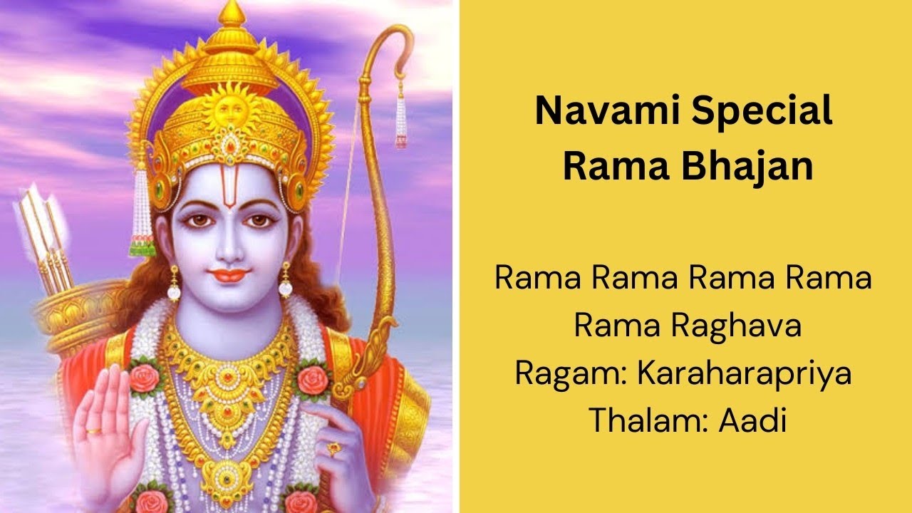 Navami Special - Rama Bhajan | Rama Rama | Ragam Karaharapriya | Easy Learning Tutorial 
