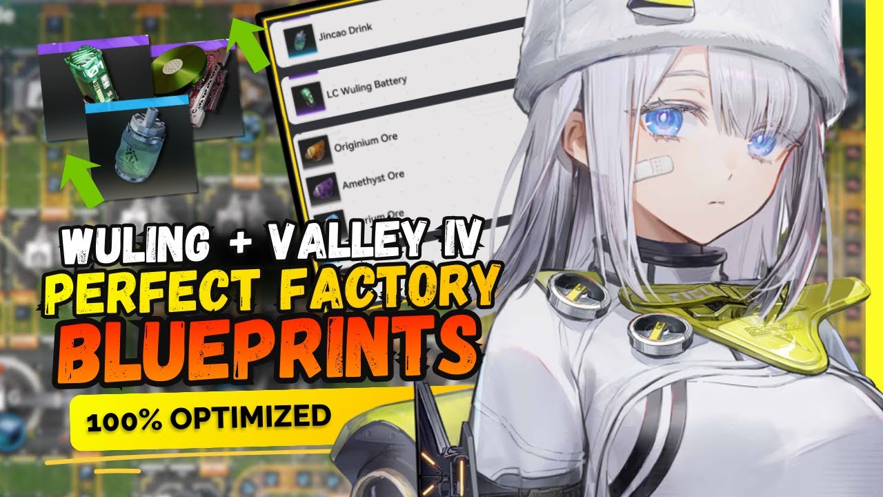 Copy this BLUEPRINTS! Wuling + Valley IV (100% Optimized Factory) - Arknights Endfield