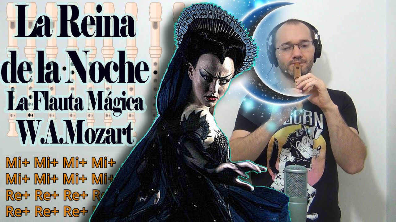 La reina de la noche - Mozart - Música Clásica DIFÍCIL y Famosísima - Flauta Tutorial con notas