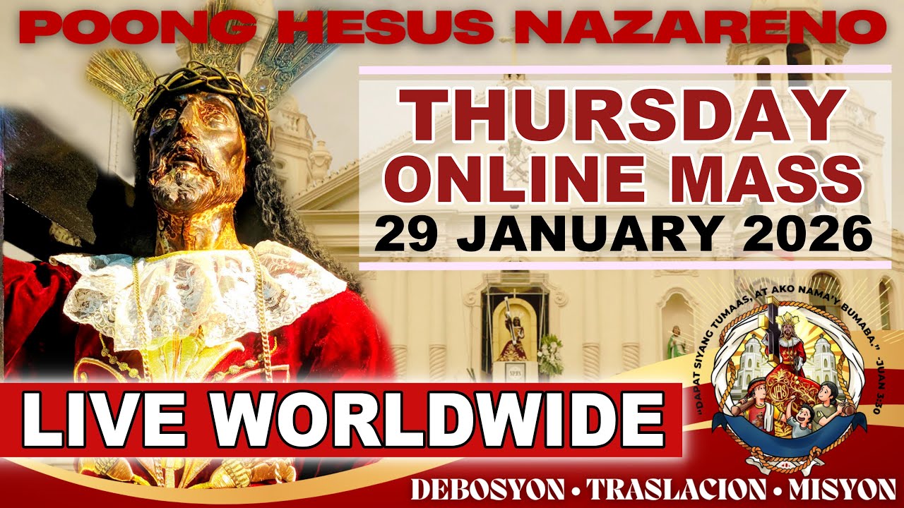 Quiapo Church Filipino Live Mass Today • 29 January 2026 •THURSDAY