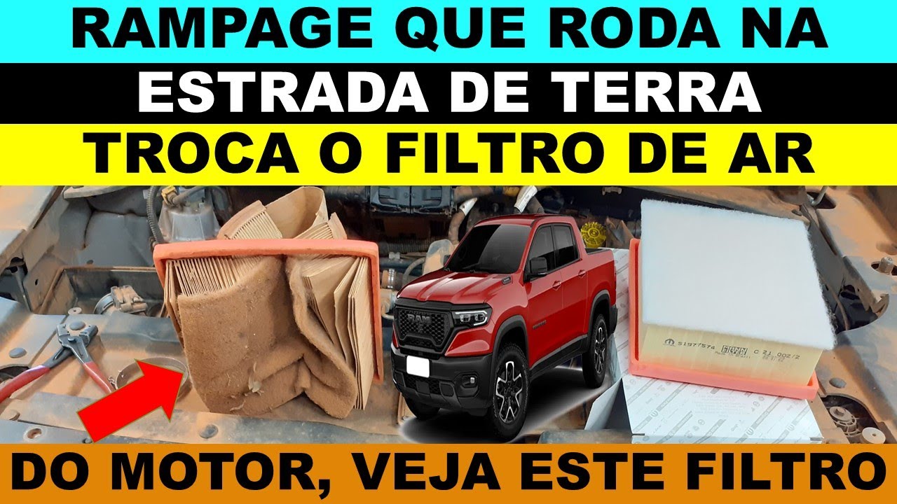 Rampage 2.0 diesel filtro de ar do motor rasgou devido ao uso severo na terra, como evitar problema