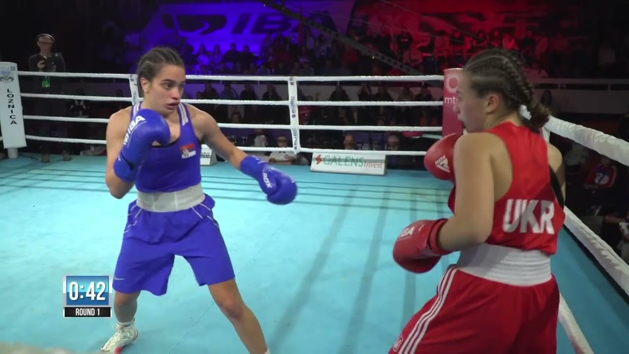 EUBC BALKAN CHAMPIONSHIPS: Sara Ćirković (SRB) vs Viktoria Shkeul (UKR)