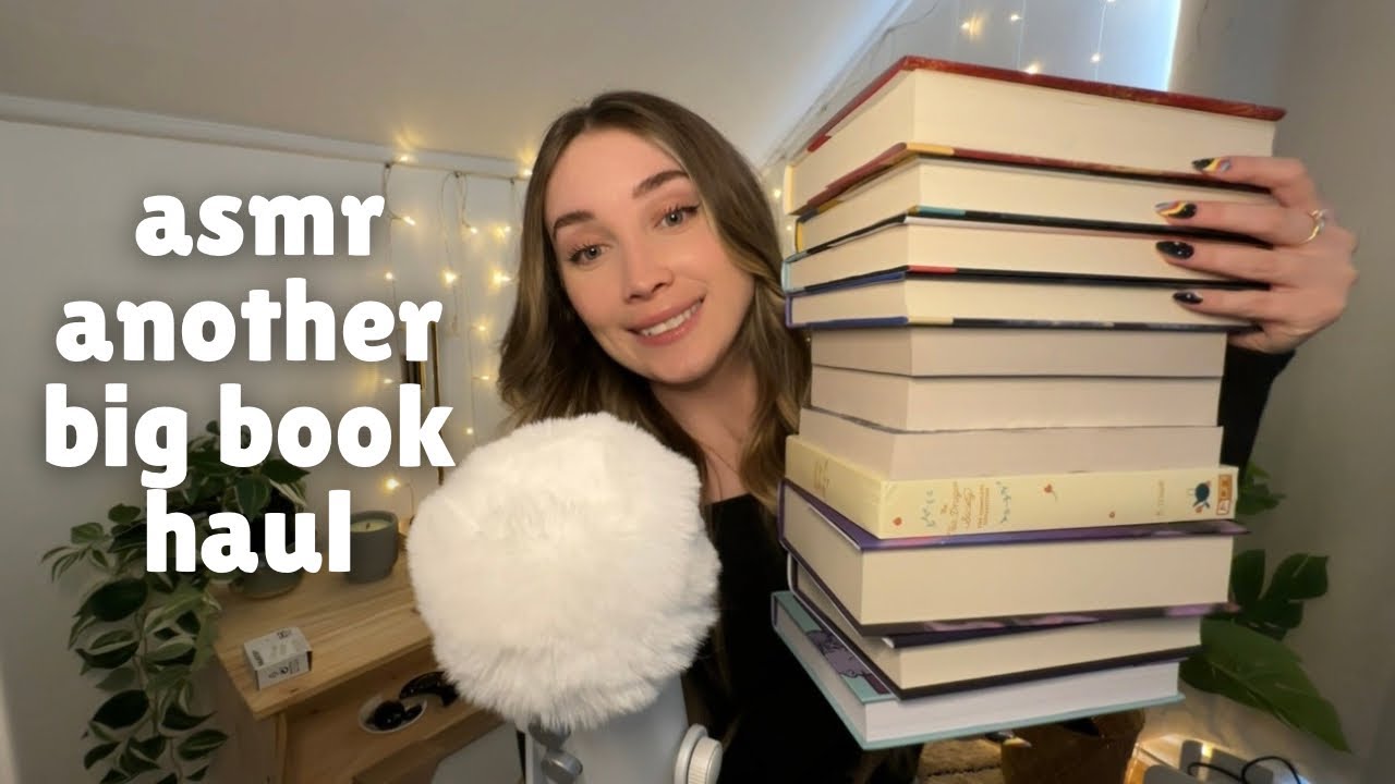 ASMR Book Haul...No one can stop me! (Book Triggers, Close Whispers)