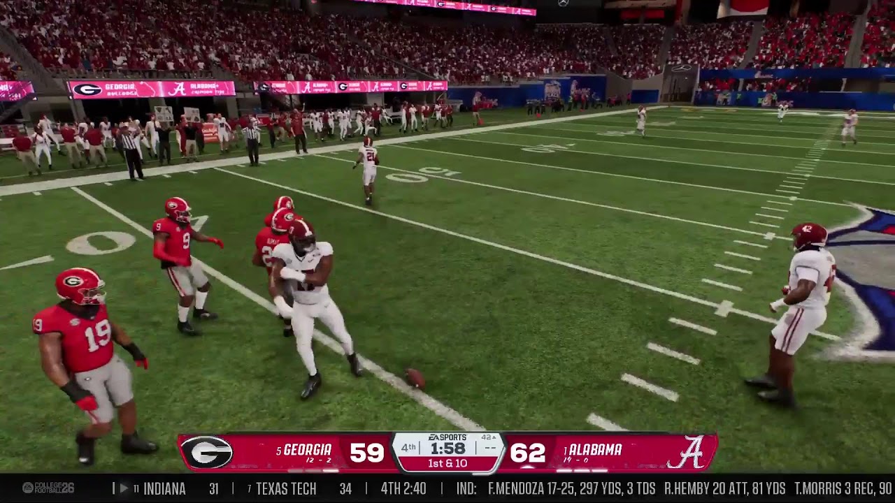 #5 Georgia Bulldogs Vs #1 Alabama  Crimson Tide Chick-A-fil Peach Bowl