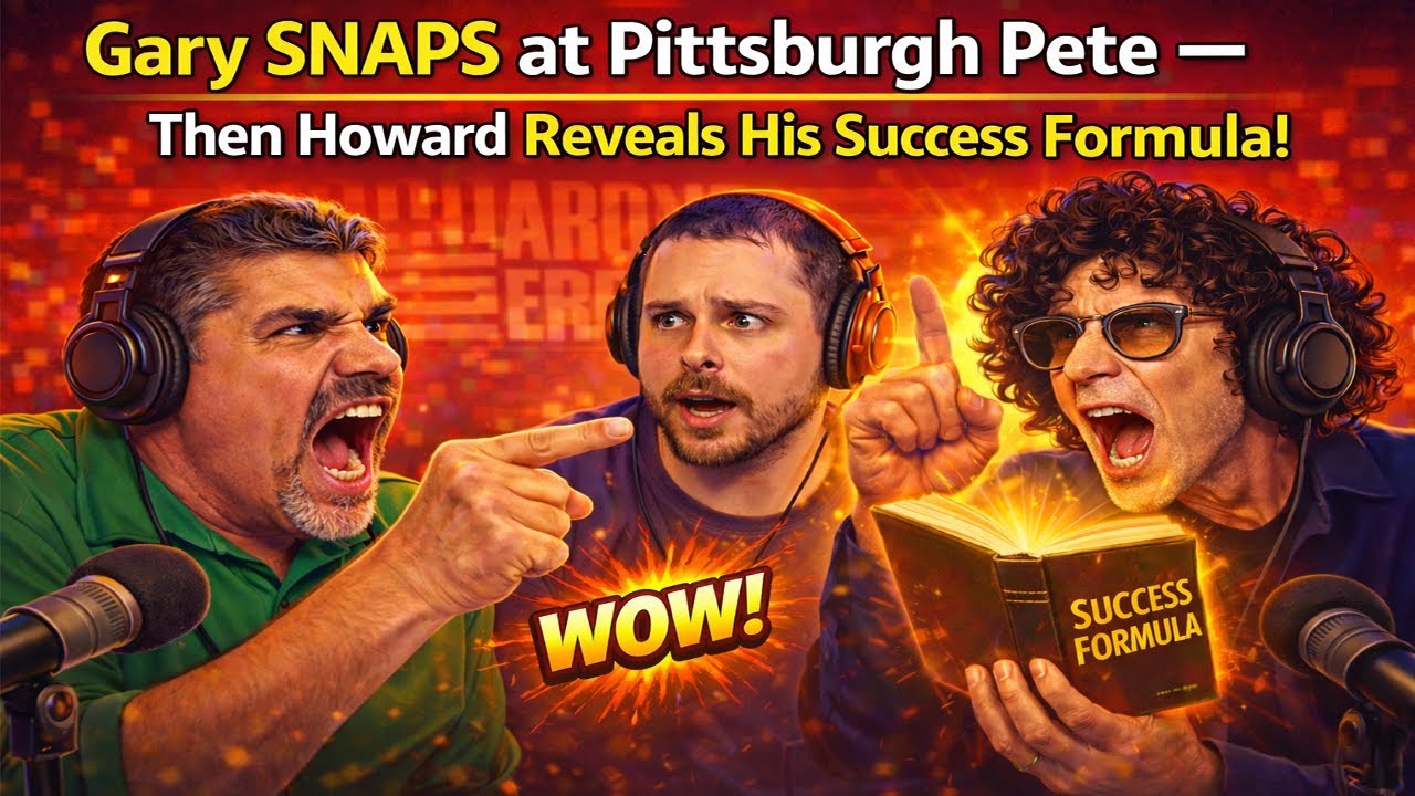 Gary SNAPS at Pittsburgh Pete — Then Howard Reveals His Success Formula!😡🎙 - Show Howard Stern