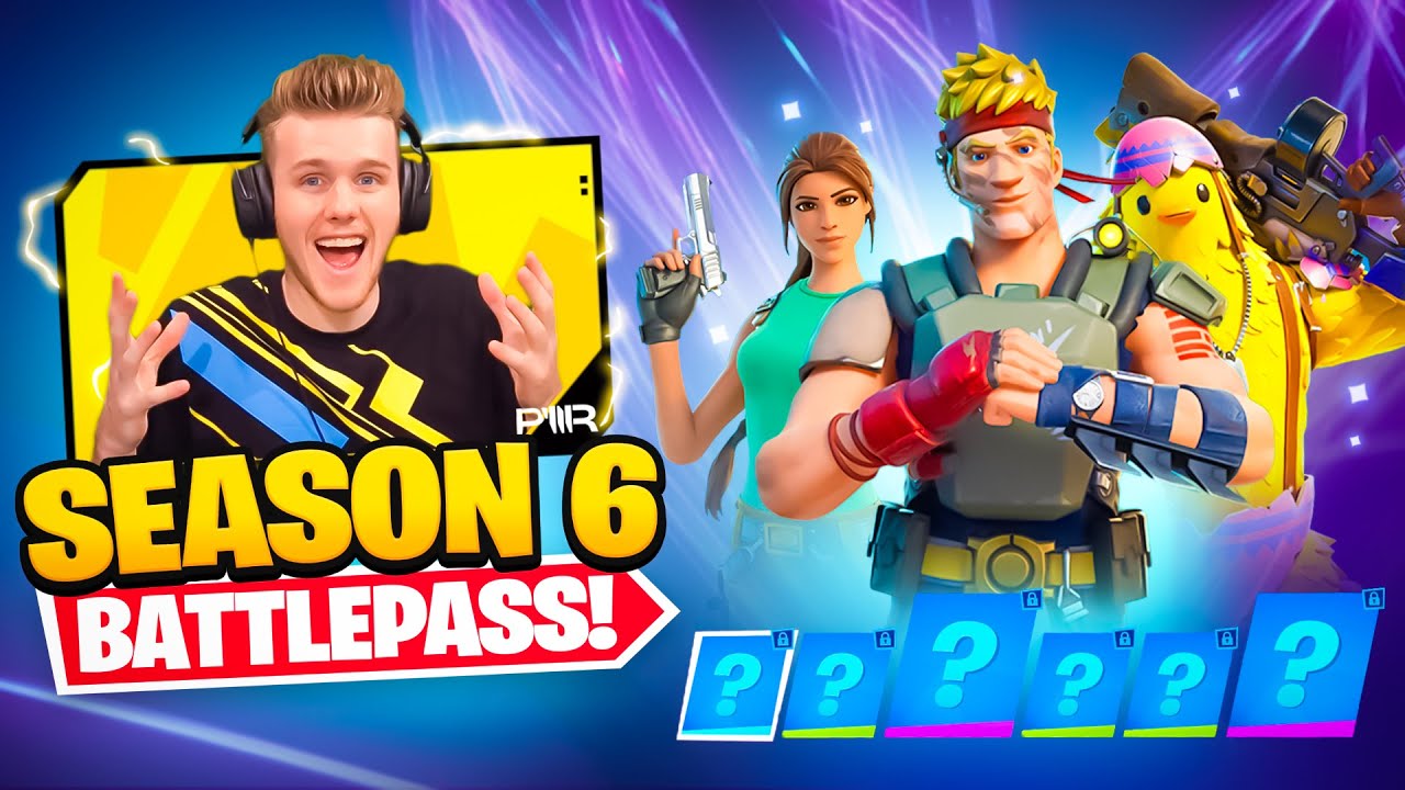 *NEW* SEASON 6 BATTLEPASS In Fortnite (Lara Croft + More)