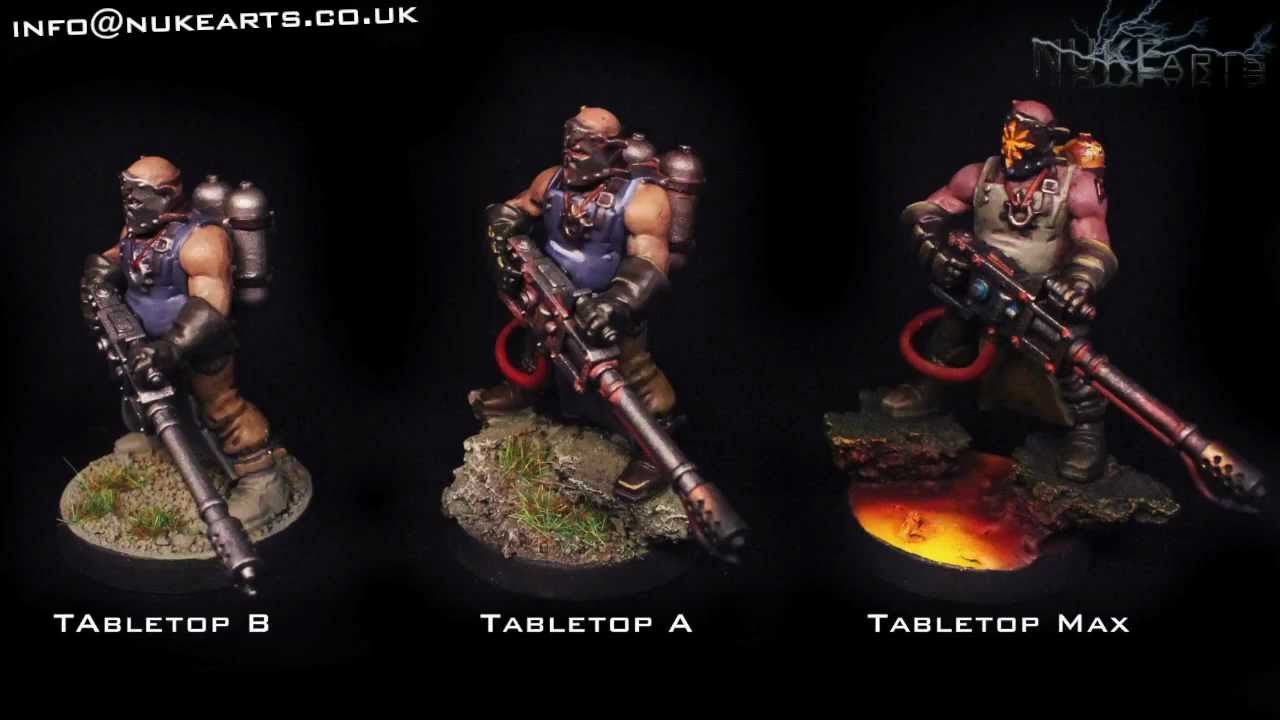 Dark Vengeance: PAINTED: GLOWING MAGMA Chosen Cultist Dark Angels