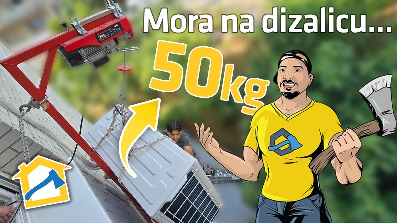 50KG SPOLJNA JEDINICA! – Ugradnja Hisense HB70KW0BG klime