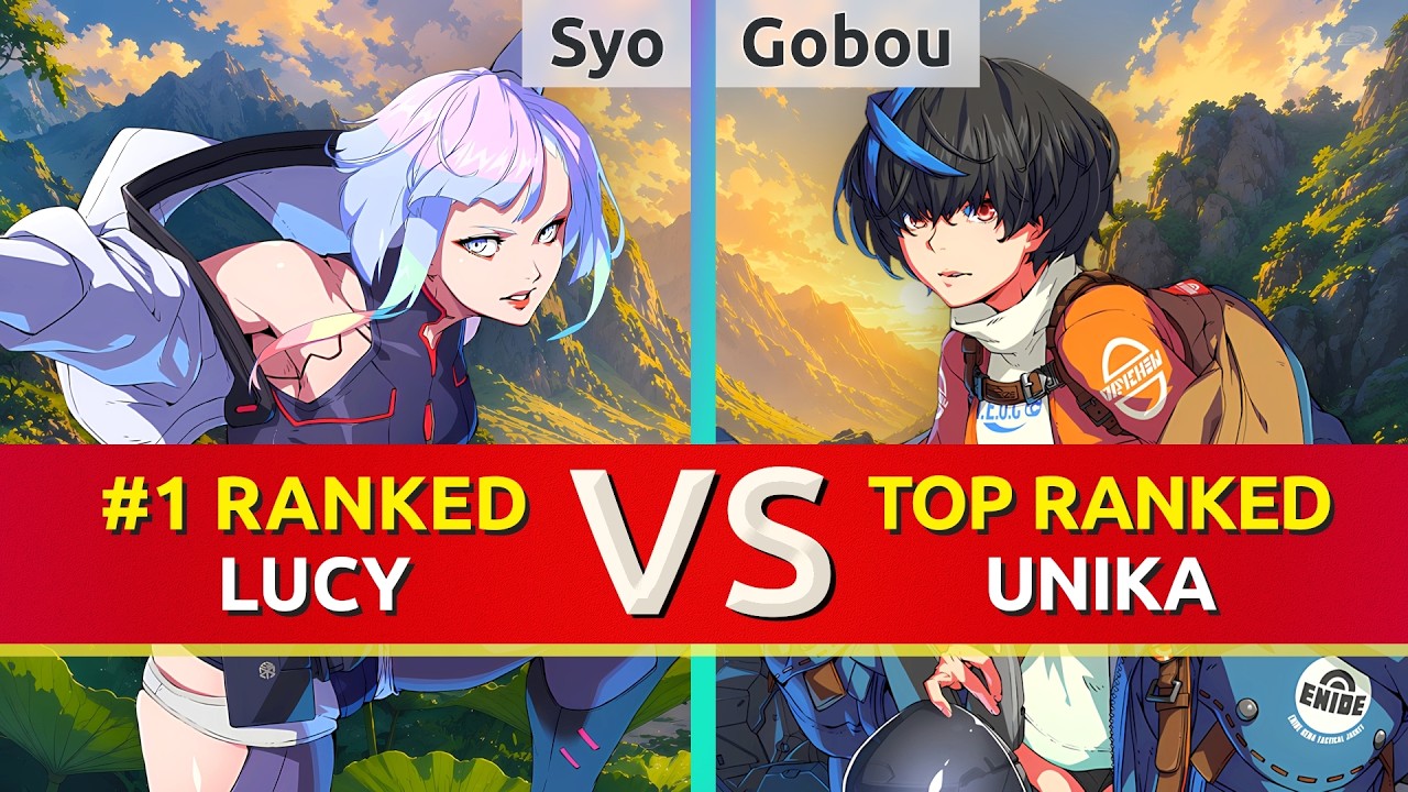GGST ▰ Syo (#1 Ranked Lucy) vs Gobou (TOP Ranked Unika). High Level Gameplay