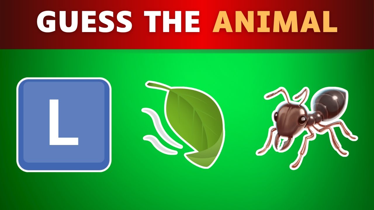 Guess The ANIMAL by Emoji (HARD!) 🦓🐒🐳 | Quiz Fix