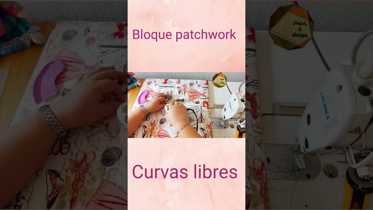 c&oacute;mo realizo un bloque de patchwork, t&eacute;cnica curvas libres.