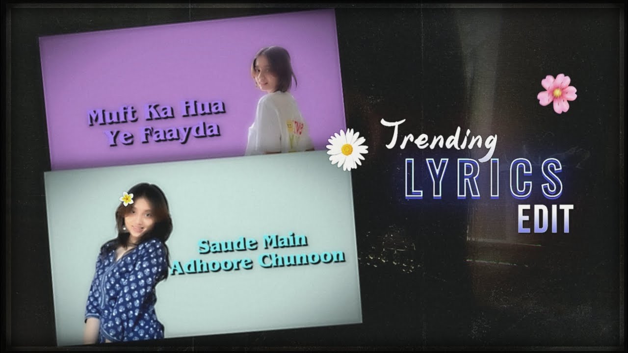 Trending Photo Animation Lyrics Reels Tutorial | Instagram Lyrics Video Editing | Complete Tutorial🌼
