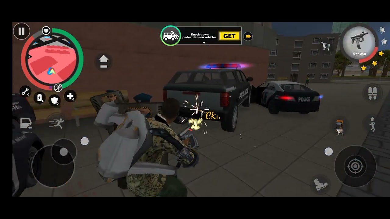 👮Police station 🚨me police car se thor phor kar diya aur 👮police ko gadi se thok diya New game 🎮