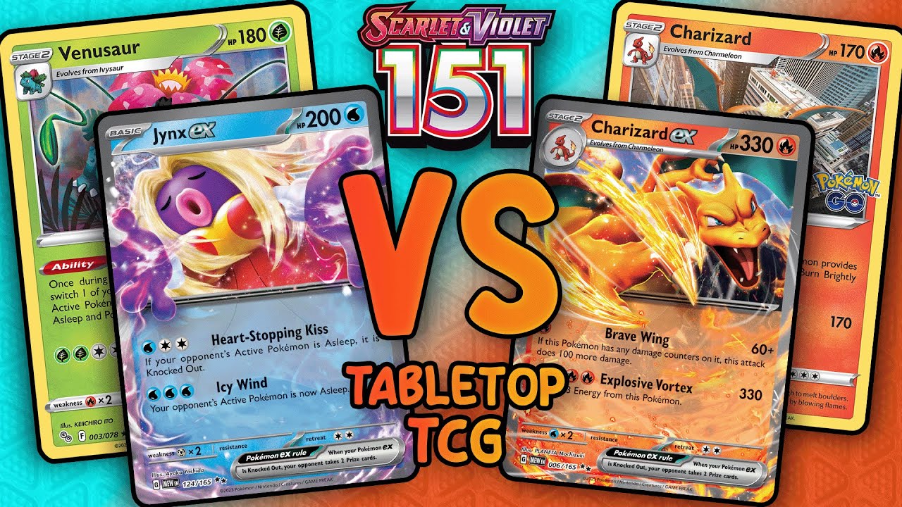 Jynx ex VS Charizard ex | Pokemon TCG Tabletop Gameplay