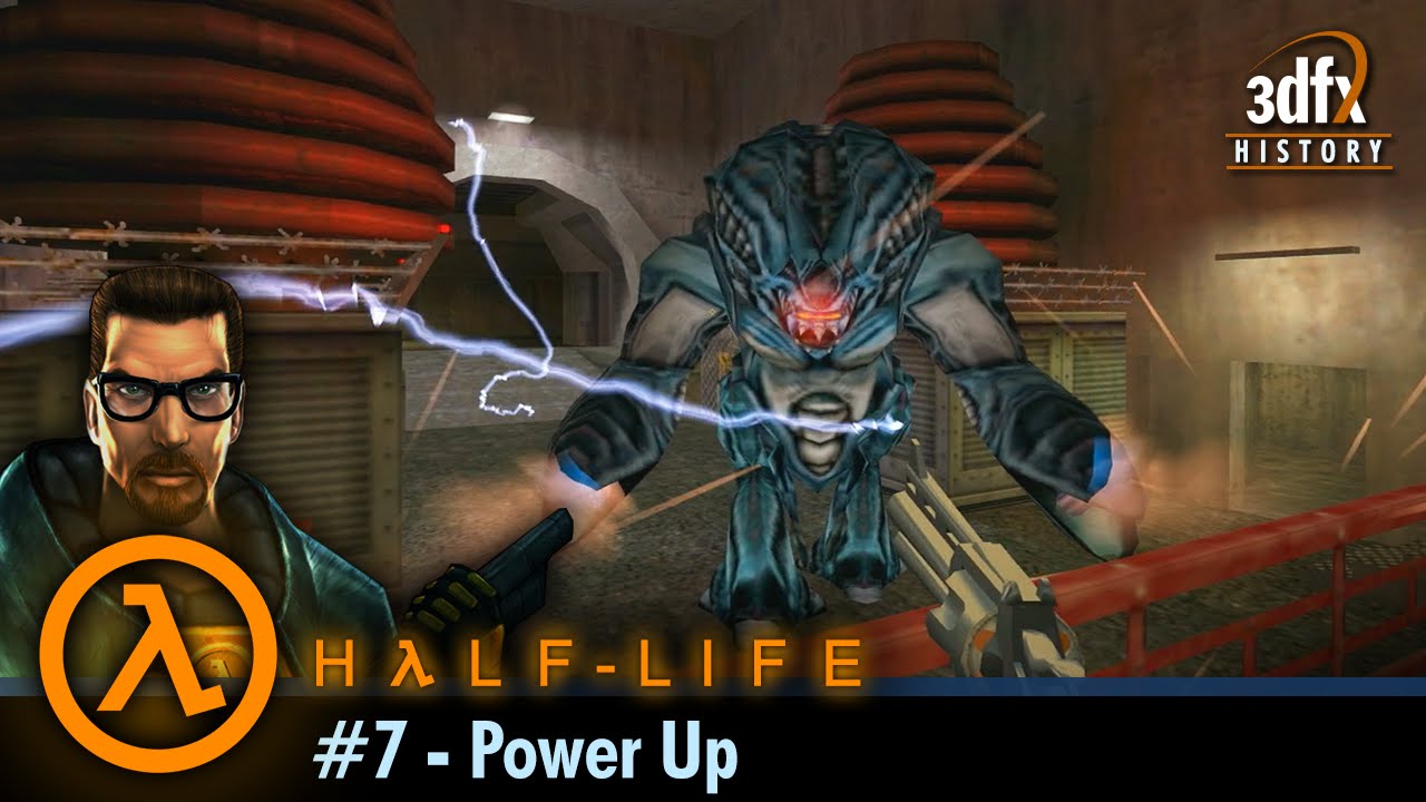 3dfx Voodoo 5 6000 AGP - Half-Life - #7 - Power Up [Gameplay]