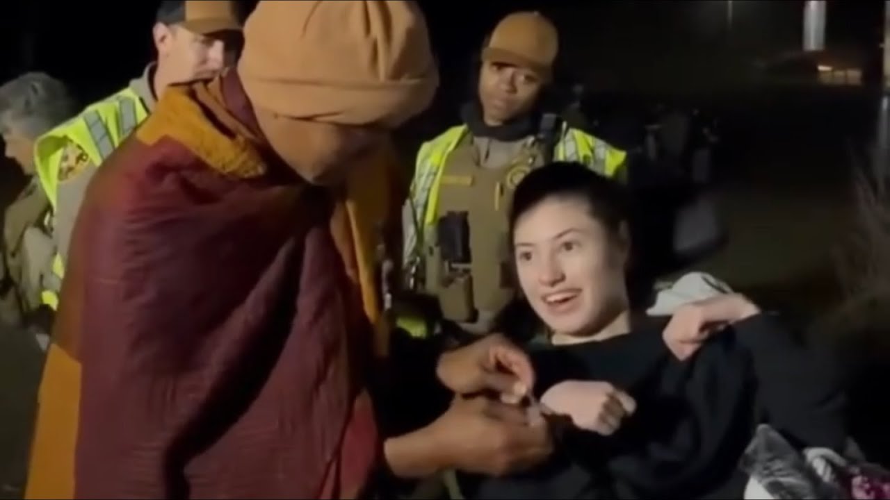 Bhante Pannakara blesses a special young girl, showing that compassion has no boundaries