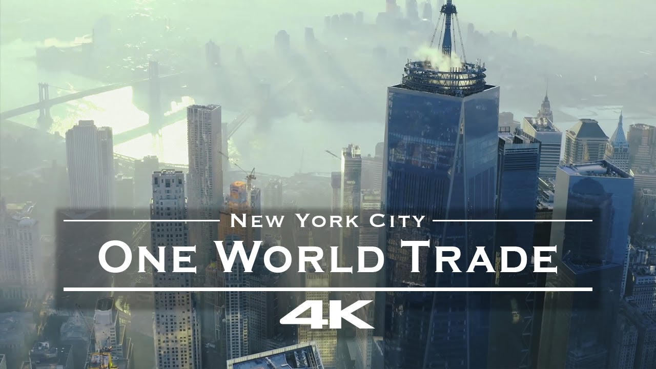 One World Trade Center - New York City, USA 🇺🇸 - by drone [4K]