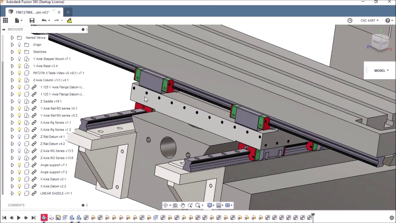 PM727MXL Linear Rail Concept