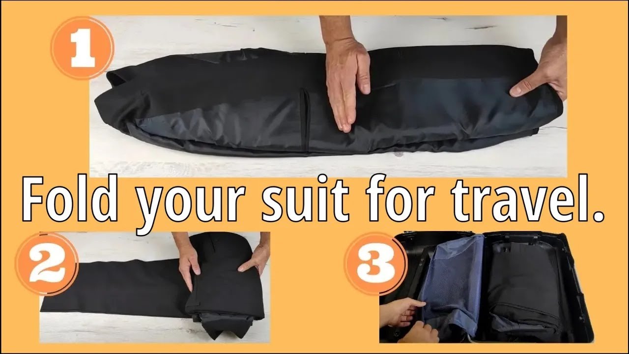 FOLD SUIT JACKET❌ WITHOUT WRINKLES❌ To put in the SUICASE