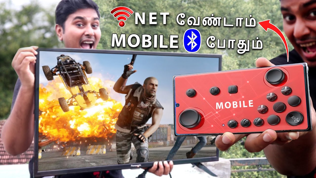 NET வேண்டாம் Bluetooth போதும் | how to use mobile as gamepad for android TV & LAPTOP | Top 10 Tamil