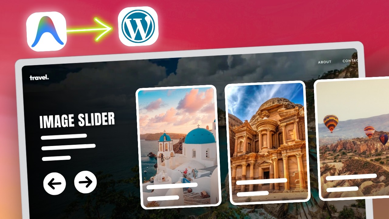 Build Advanced Image Sliders in AntiGravity + Edit in WordPress