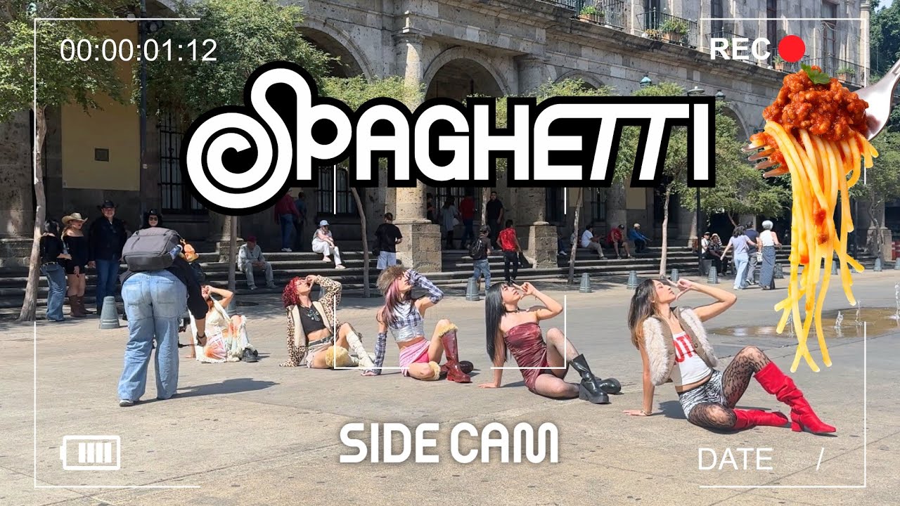 [KPOP IN PUBLIC | SIDE CAM] LE SSERAFIM (르세라핌) - 'SPAGHETTI' | Dance Cover by EYE CANDY from México