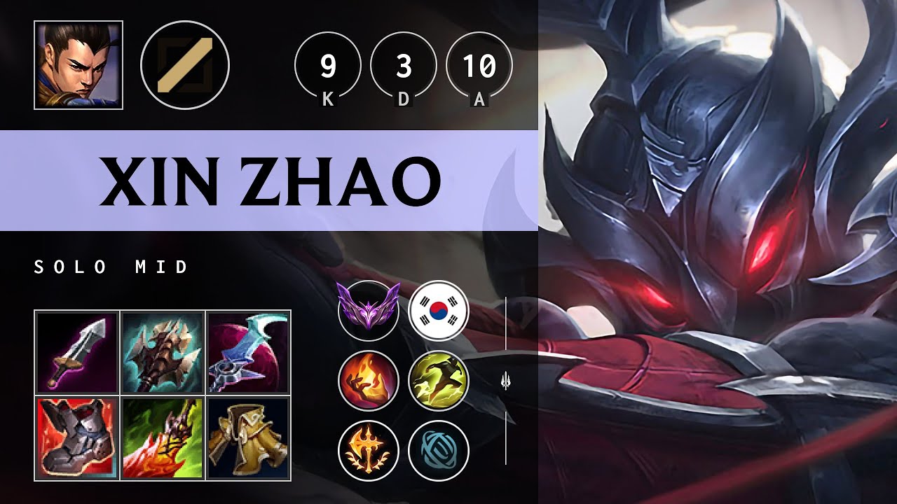Xin Zhao Mid vs Qiyana - KR Master Patch 25.04