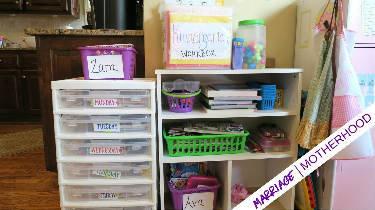 Homeschool Organization | Kindergarten & Preschool Activities