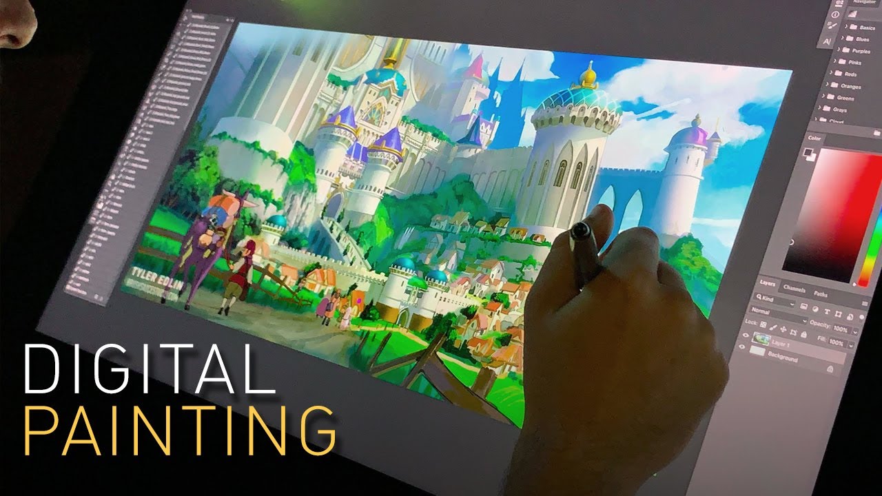 Imaginative castlescape: Digital Painting Timelapse