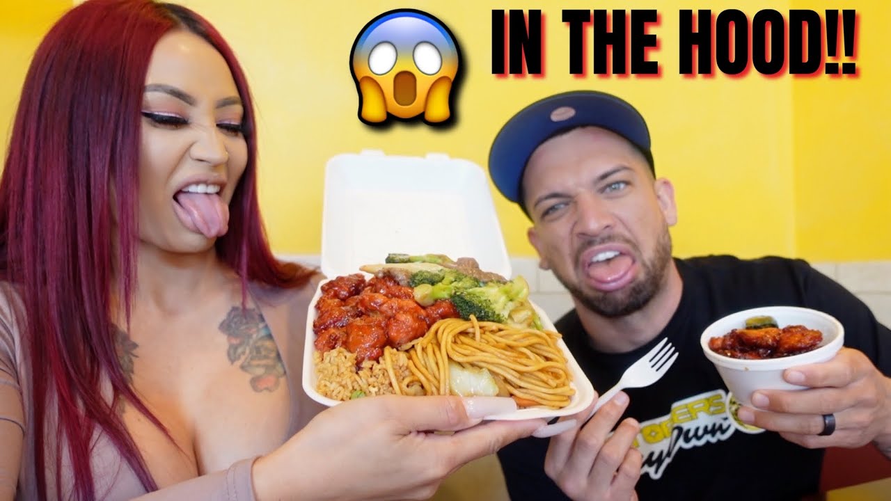 LETTING OUR TESLA DECIDE WHAT WE EAT!! **in the hood**