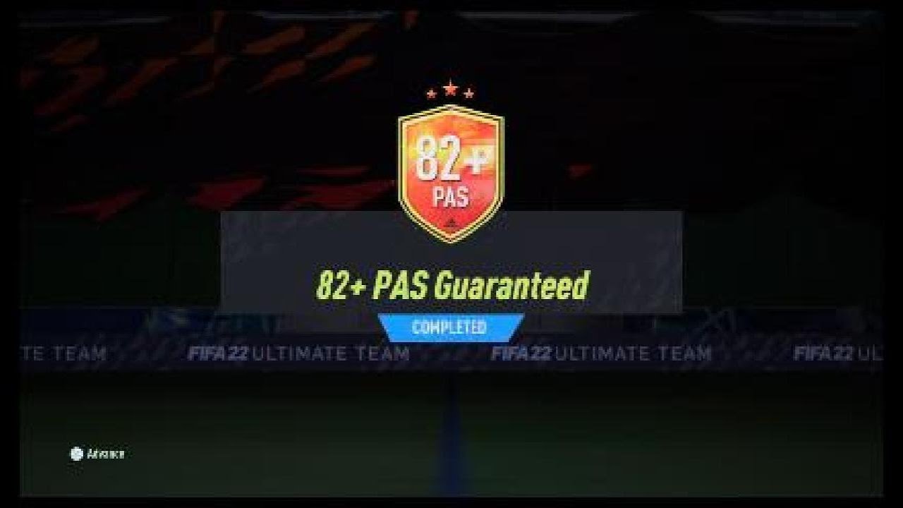 Fifa 22- 82+ PASSING GUARANTEED PACK