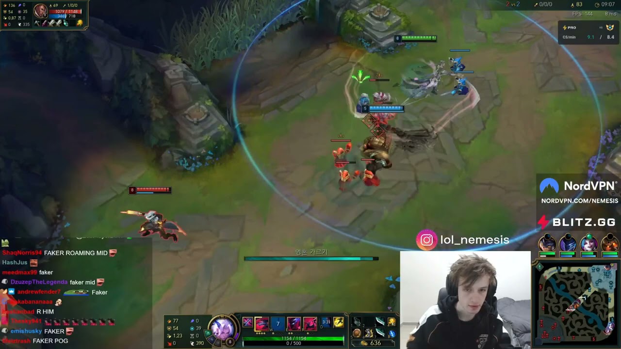 Faker and Nemesis are not on the same page