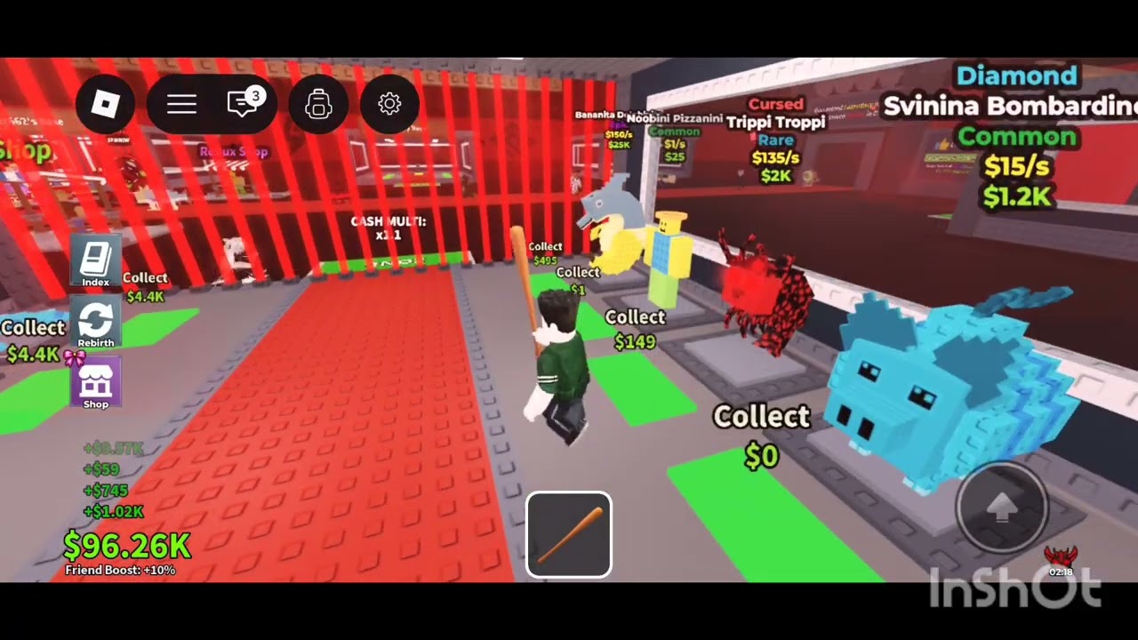 Steal a brainrot gameplay part 2 #SHINOGRATA#