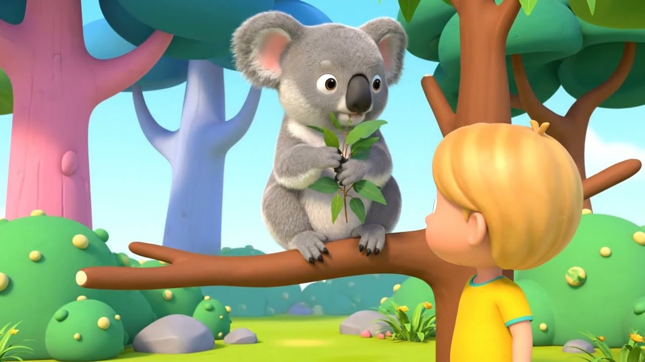 Sleepy Koala Napped on a Wobbly Tree 🐨 | Nursery Rhymes for Kids & Baby Songs