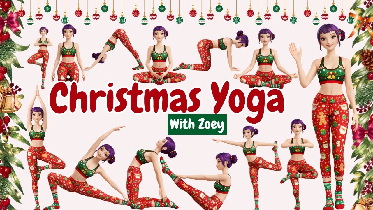 Christmas Yoga for Children | Holiday Yoga for Kids | K-Pop Demon Hunters | Rainbow Yoga