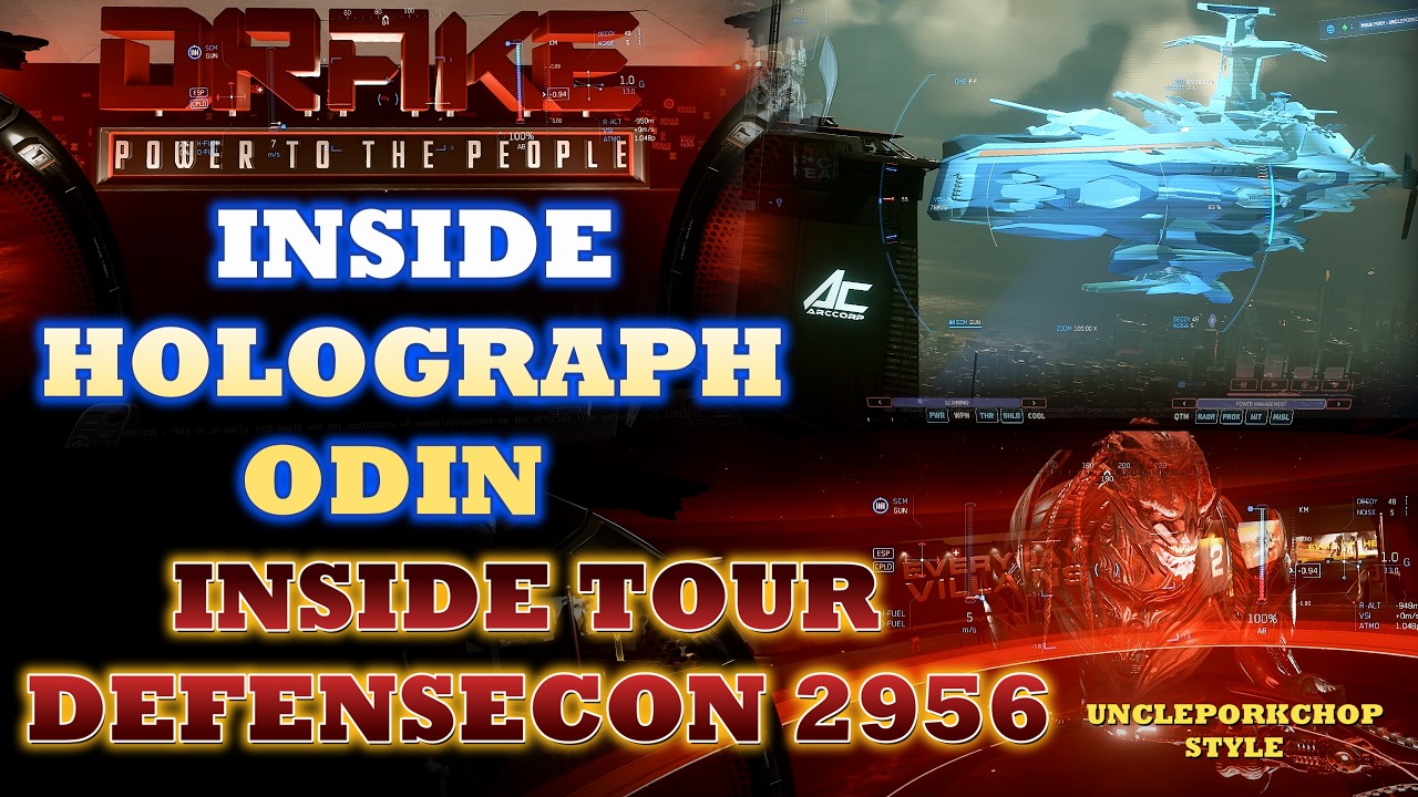 Star Citizen - Inside Odin Holograph / Defensecon Tour / UnclePorkchop Style