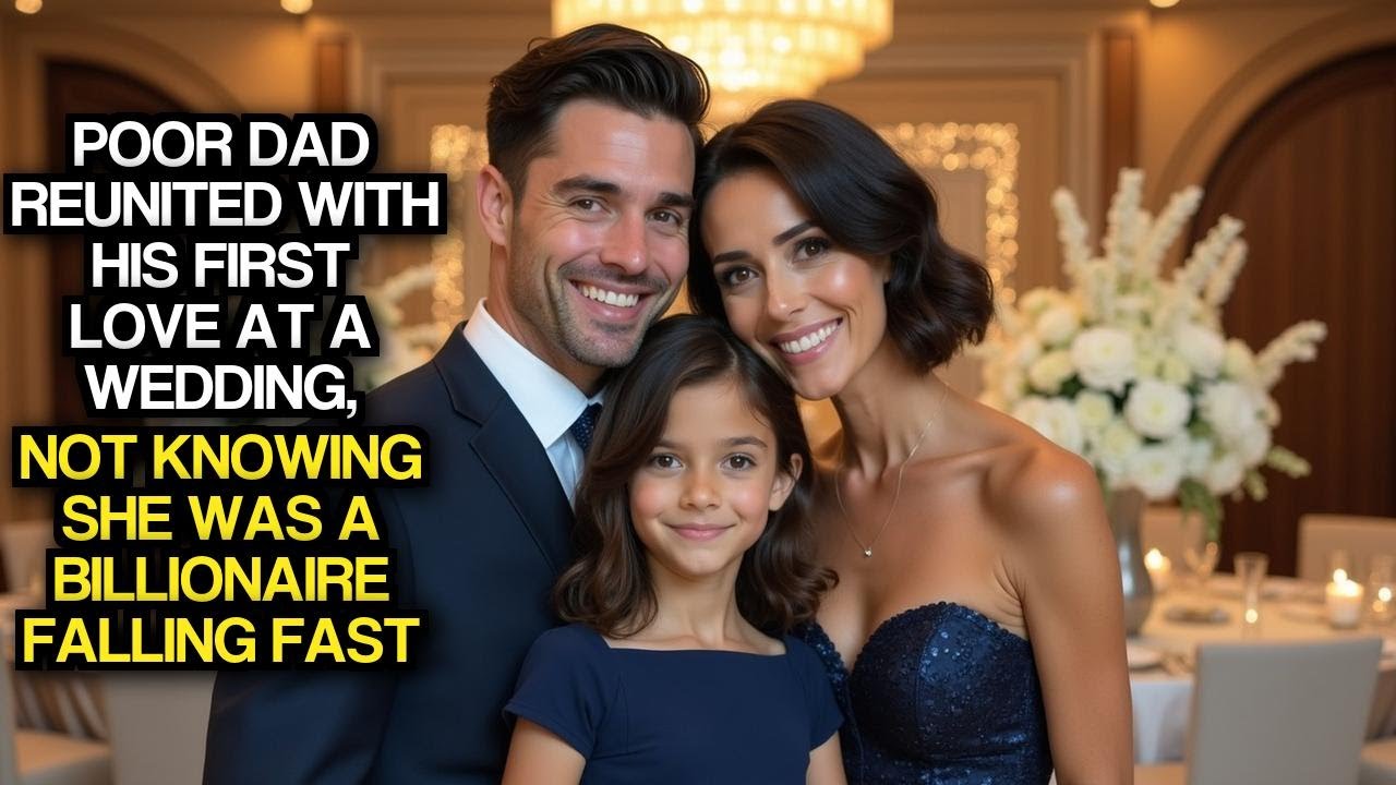 Poor Dad Reunited With His First Love At A Wedding, Not Knowing She Was A Billionaire Falling Fast