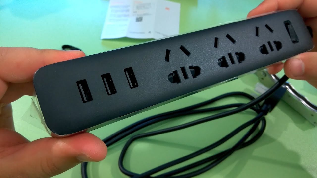 КРУТОЙ УНИВЕРСАЛЬНЫЙ УДЛИНИТЕЛЬ XiaoMi 3 USB Power Strip ► Посылка из Китая / AliExpress