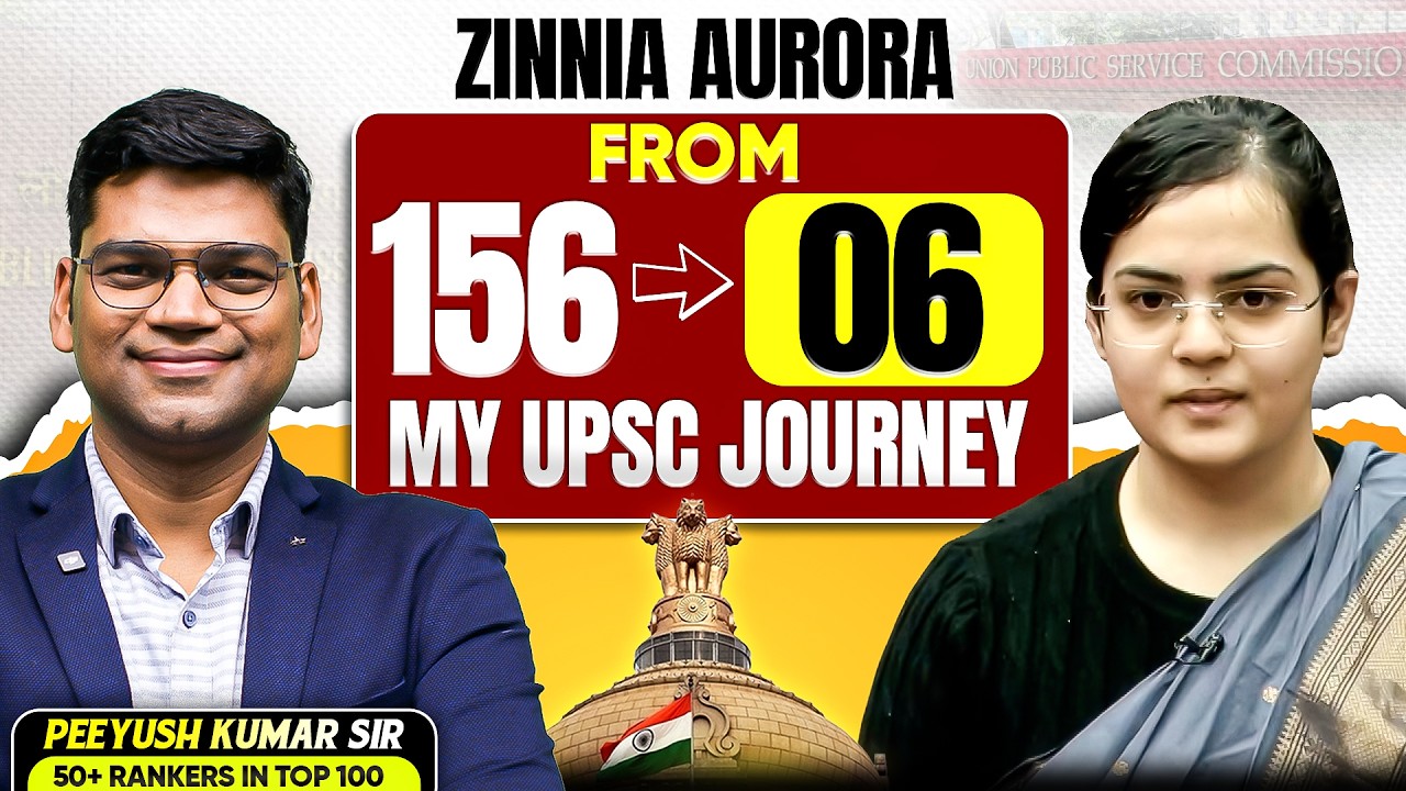 RANK 6 ZINNIA AURORA UPSC JOURNEY with Peeyush Kumar Sir | UPSC Results 2025 | Sarrthi IAS