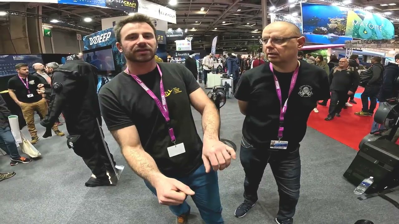 Patrice Cabanel scooters Seacraft présentation et passion de la plongée  salon Paris 2024. 