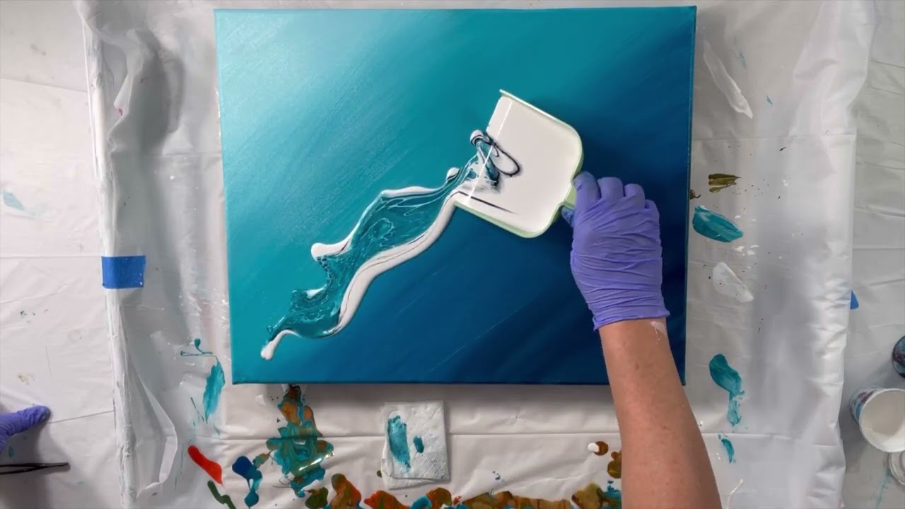 120 Dust Pan Acrylic Pour!?!