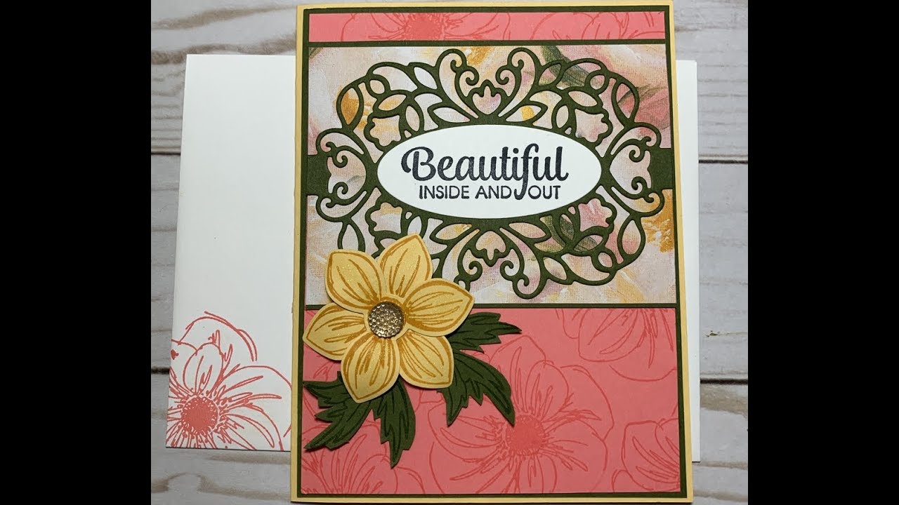 Stampin&rsquo;Up Floral Essence/Band Together Card