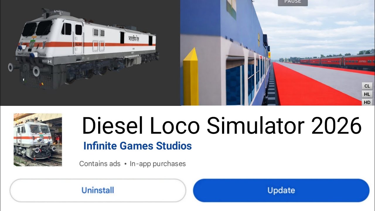 1️⃣ Diesel Loco Sim – Realistic Testing Gameplay 🔥 Indian Train Simulator 2026 Review