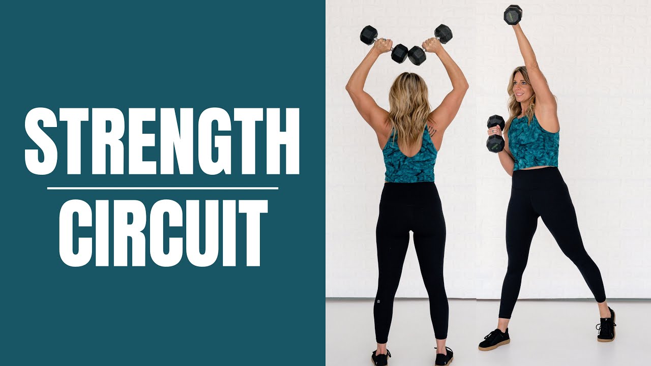 30 Minute Strength Circuit Workout (dumbbells only at home workout)